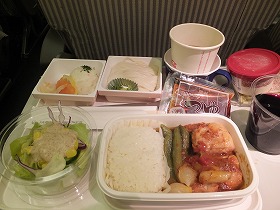 JAL727エコノミークラス機内食