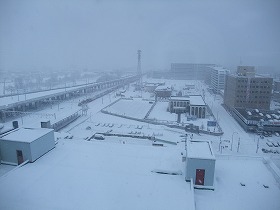 旭川は雪